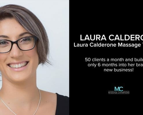 Laura Calderone, pregnancy massage therapist case study
