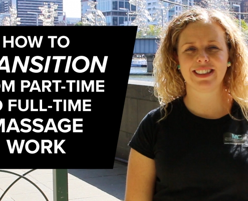 Transition to full time massage therapy career