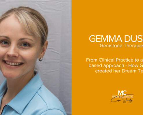 From Clinical Practice to a Values based approach - How Gemma created her Dream Team