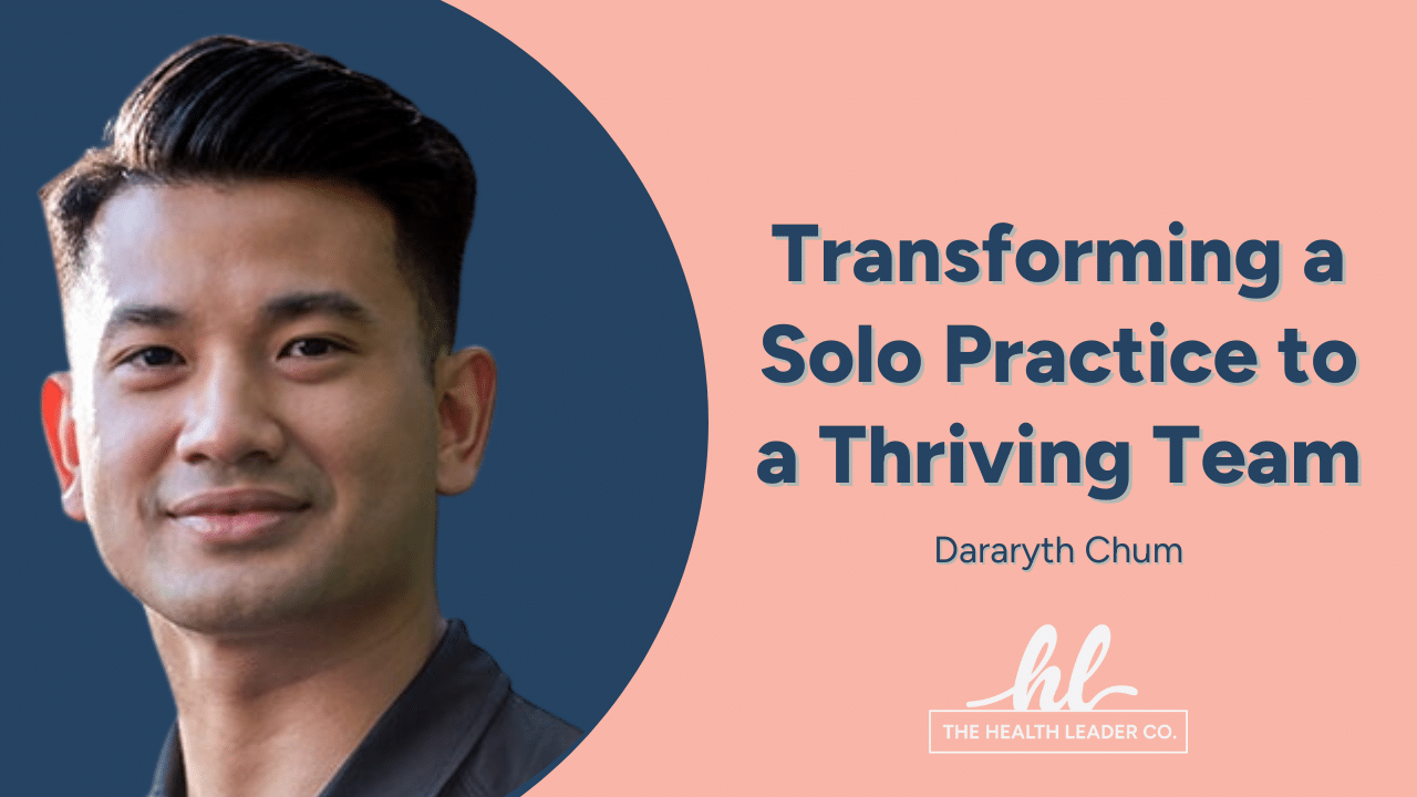 Dararyth's Journey From Solo Remedial Therapist to Team Leader and Rate Increases